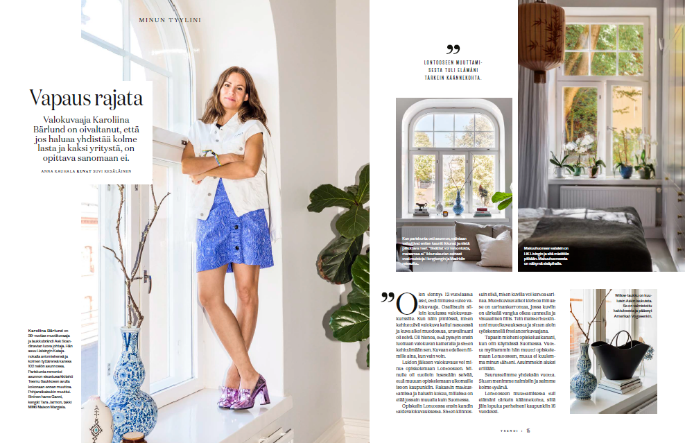 Karoliina Bärlund in Trendi Magazine. How she founded sustainable brand ASK Scandinavia.